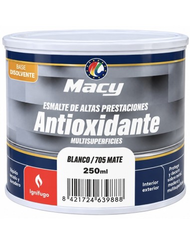 ESMALTE ANTIOXIDANTE MATE BLANCO 705   250ml ALTAS PRESTACIONES (Macy)