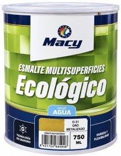 ESMALTE ECOLÓGICO METALIZADO ORO 0-31 750ml (Macy)