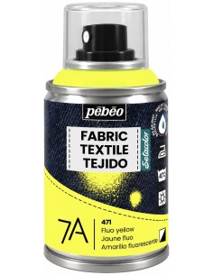 SPRAY TEJIDOS AMARILLO FLUORESCENTE 100ml (Pebeo)