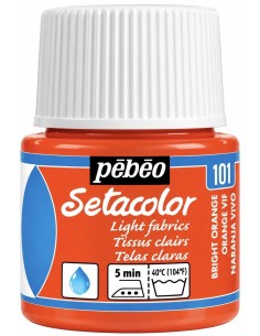 PINTURA TELA SETACOLOR NARANJA VIVO Nº101 TELAS CLARAS 45ml