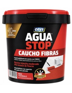 AGUA STOP CAUCHO FIBRAS ROJO 1kg CEYS