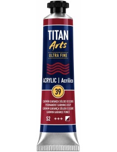 ACUARELA EXTRA FINA CARMÍN GARANZA SÓLIDO OSCURO Nº39  20ml serie 2 TITÁN