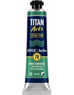 ACUARELA EXTRA FINA VERDE ESMERALDA Nº70  20ml serie 3 TITÁN