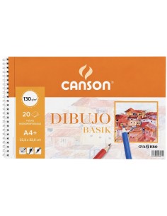 BLOC DIBUJO CANSON A4 MICROPERFORADO 130gr