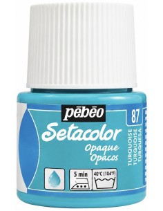 PINTURA TELA SETACOLOR  OPACO TURQUESA Nº87 45ml