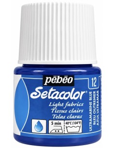 PINTURA TELA SETACOLOR AZUL ULTRAMAR Nº12 TELAS CLARAS 45ml