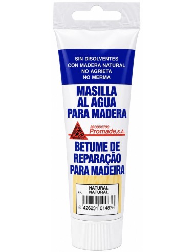 MASILLA PARA MADERA AL AGUA NATURAL 150gr (Promade)