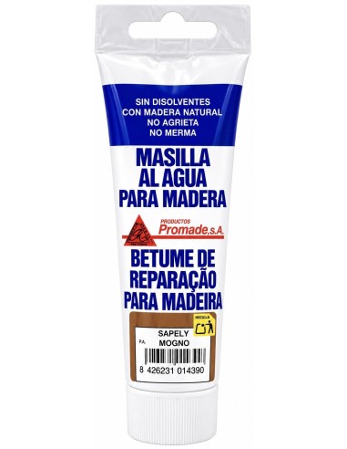 MASILLA PARA MADERA AL AGUA SAPELI 150grs (Promade)