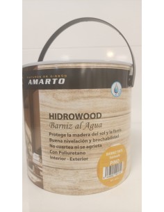 HIDROWOOD BARNIZ TINTE  AL AGUA SATINADO PINO 2,5lt (Amarto)