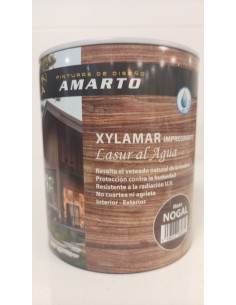 XYLAMAR IMPREGNANTE LASUR AL AGUA MATE  NOGAL 750ml (Amarto)