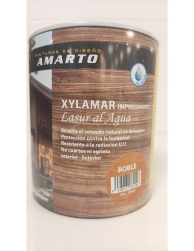 XYLAMAR IMPREGNANTE LASUR AL AGUA MATE  ROBLE 750ml (Amarto)