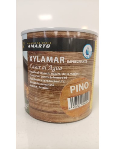 XYLAMAR IMPREGNANTE LASUR AL AGUA MATE PINO 250ml (Amarto)