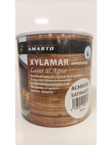 XYLAMAR IMPREGNANTE LASUR AL AGUA SATINADO INCOLORO 250ml (Amarto)