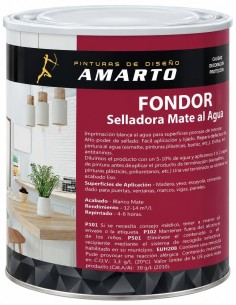 FONDO SELLADORA AL AGUA MATE BLANCO 750ml (Amarto)