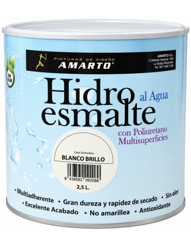 HIDROESMALTE MULTISUPERCIES BRILLO BLANCO 2.5lt (Amarto)