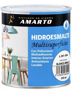 HIDROESMALTE MULTISUPERCIES BRILLO BLANCO 250ml (Amarto)