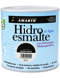 HIDROESMALTE MULTISUPERCIES MATE NEGRO 2.5lt (Amarto)