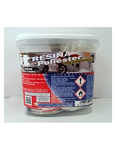 KIT RESINA POLIÉSTER 250gr PLAINSUR