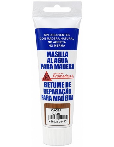 MASILLA PARA MADERA AL AGUA CAOBA 150grs (Promade)