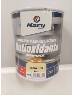 ESMALTE ANTIOXIDANTE BRILLO CREMA 726  4lt ALTAS PRESTACIONES (Macy)