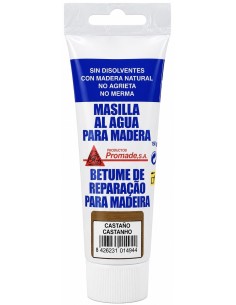 MASILLA PARA MADERA AL AGUA CASTAÑO 150grs (Promade)