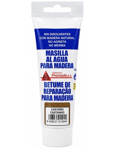 MASILLA PARA MADERA AL AGUA CASTAÑO 150grs (Promade)