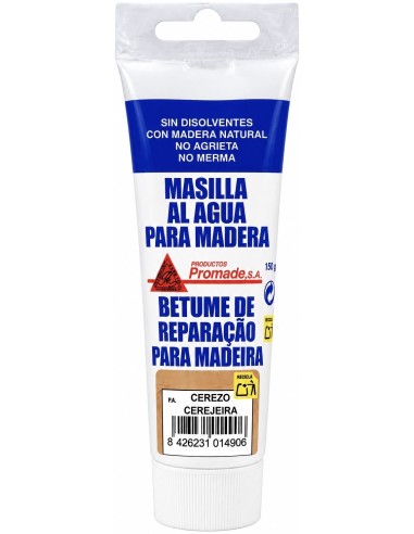 MASILLA PARA MADERA AL AGUA CEREZO 150gr (Promade)