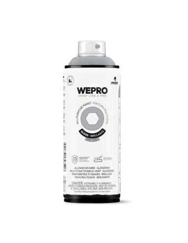 SPRAY WEPRO BASE DISOLVENTE RAL 7040 GRIS FIORDO  400ml