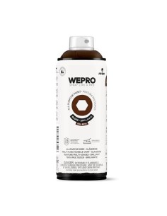 SPRAY WEPRO BASE DISOLVENTE RAL 8016 MARRÓN CHARLIE  400ml