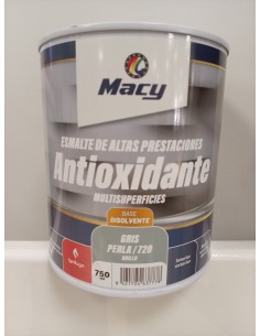 ESMALTE ANTIOXIDANTE BRILLO GRIS PERLA 720  4lt ALTAS PRESTACIONES (Macy)