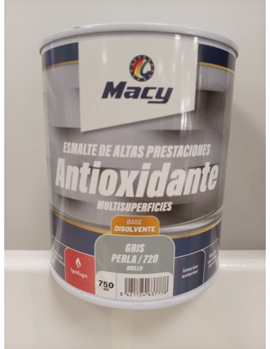 ESMALTE ANTIOXIDANTE BRILLO GRIS PERLA 720  4lt ALTAS PRESTACIONES (Macy)
