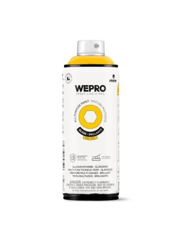 SPRAY WEPRO BASE DISOLVENTE RAL 1021 AMARILLO SAMBA 400ml