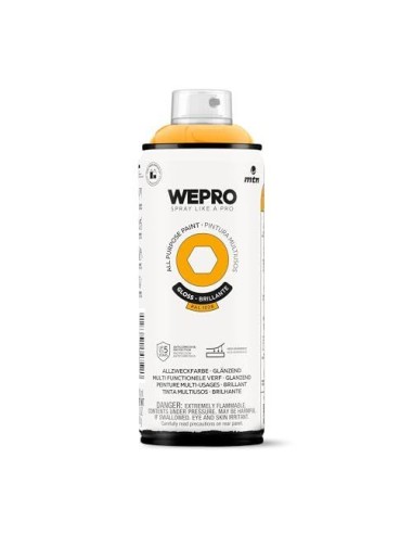 SPRAY WEPRO BASE DISOLVENTE RAL 1028 AMARILLO CALIFORNIA 400ml