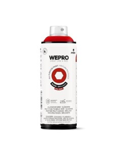 SPRAY WEPRO BASE DISOLVENTE RAL 3000 ROJO MOSCÚ 400ml