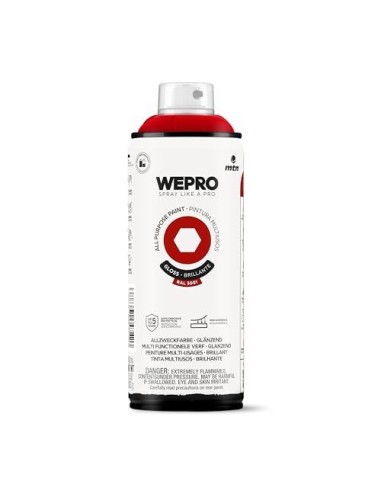 SPRAY WEPRO BASE DISOLVENTE RAL 3001 ROJO SEXY 400ml