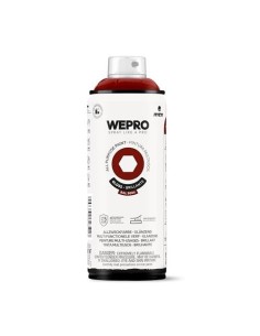 SPRAY WEPRO BASE DISOLVENTE RAL 3004 ROJO BACO 400ml