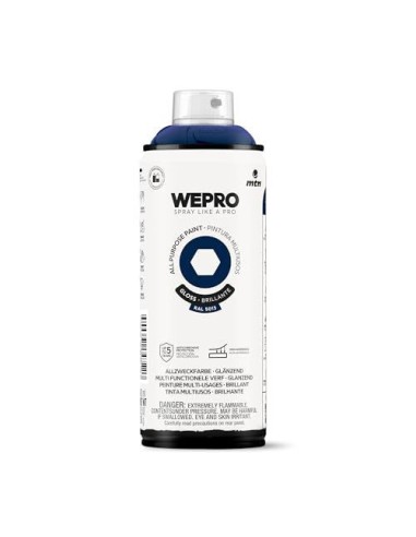 SPRAY WEPRO BASE DISOLVENTE RAL 5013 AZUL YORU 400ml