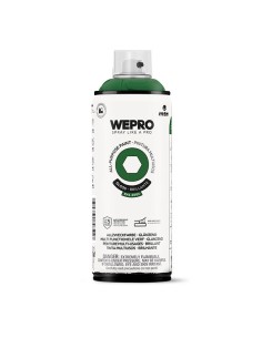 SPRAY WEPRO BASE DISOLVENTE RAL 6002 VERDE ENVIDIA 400ml