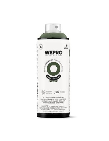 SPRAY WEPRO BASE DISOLVENTE RAL 6003 VERDE RUGBY 400ml