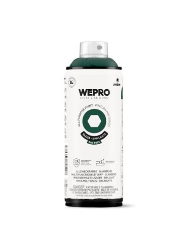 SPRAY WEPRO BASE DISOLVENTE RAL 6005 VERDE HOBBIT 400ml