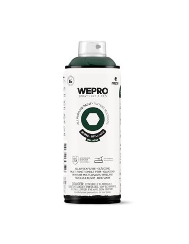 SPRAY WEPRO BASE DISOLVENTE RAL 6009 VERDE VIKINGO 400ml