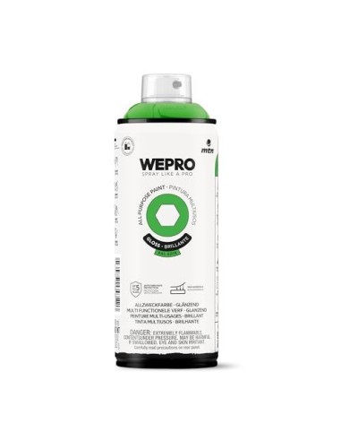SPRAY WEPRO BASE DISOLVENTE RAL 6018 VERDE FIONA  400ml