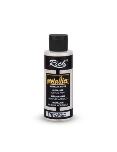 PINTURA ACRÍLICA METALLICS PLATINUM 03988 120ml (Rich)