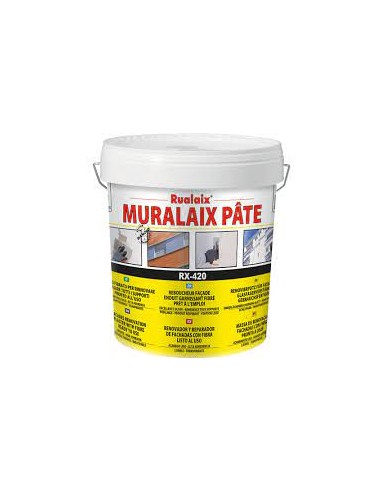 RX-420 MASILLA EXTERIOR C/FIBRA RENOVADOR RUALAIX PATE 5kg Baixens