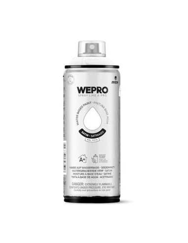 SPRAY WEPRO BASE AGUA SATINADO BLANCO IGLÚ RAL 9016 400ml