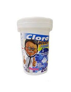 CLORO RÁPIDO PASTILLAS 1kg  (20grs) Plainsur