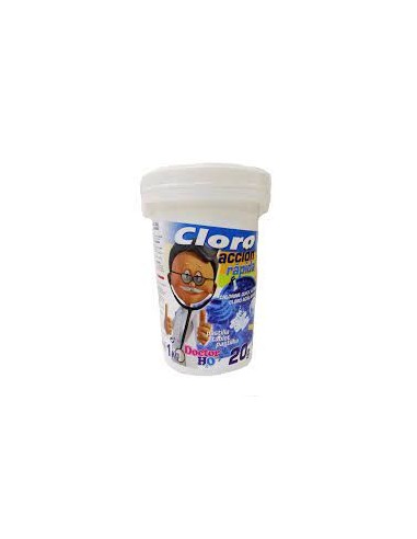 CLORO RÁPIDO PASTILLAS 1kg  (20grs) Plainsur