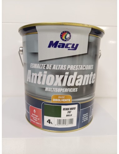 ESMALTE ANTIOXIDANTE BRILLO VERDE MAYO 707  4lt ALTAS PRESTACIONES (Macy)