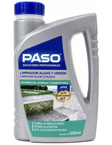 ELIMINA ALGAS Y VERDÍN 1000 ml PASO