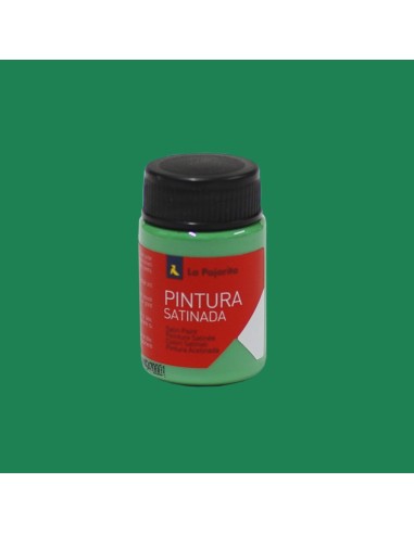 PINTURA LA PAJARITA SATINADA VERDE VIVO L-17  35ml